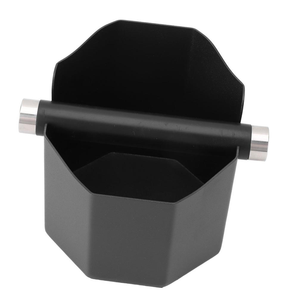 Coffee Ground Knock Box Stainless Steel Small Coffee Knock Box for Home Kitchen Countertop