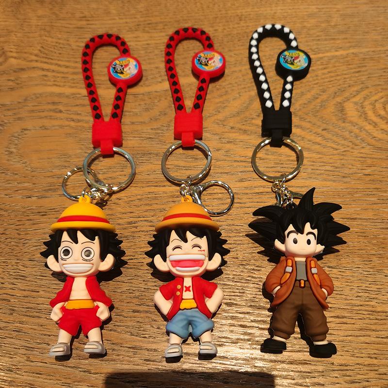 New Product: One Piece Keychain Decorations Including Zoro Doll Ace Luffy Figurine Key Ring and Claw Machine Prize Toys Anime