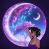16 Patterns Portable Decorative Lamp - Dreamy Moon Cherry Blossom Mandala Projection Lamp Birthday Atmosphere Projector Light