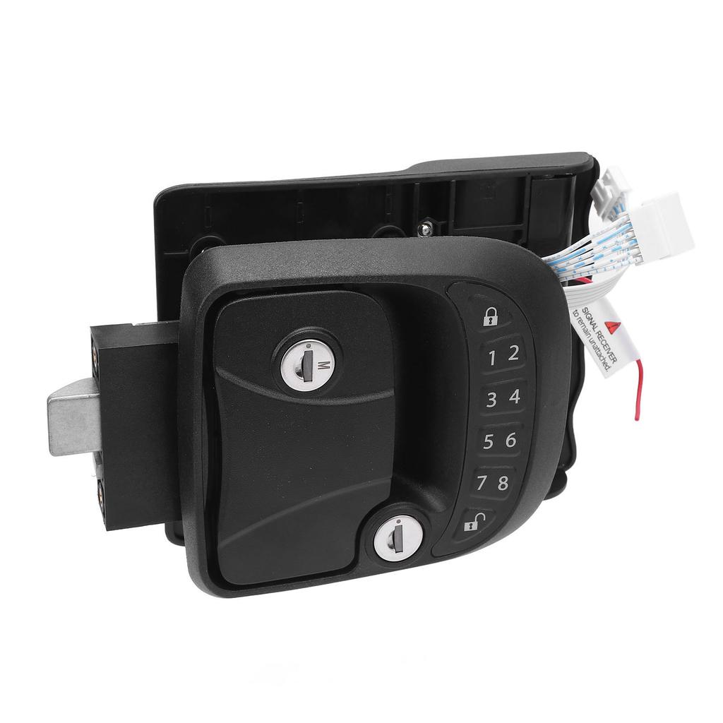 RV Door Lock Latch Keyless Entry Remote Control Keypad Zinc Alloy Trailer Door Latch for Trailers Motorhomes Right Side