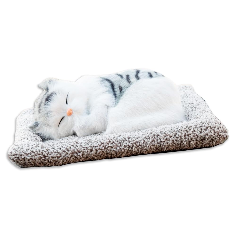 Nicheez Cat Figurine, Car Decor, Plush Toy, Activated Carbon (Sabato)