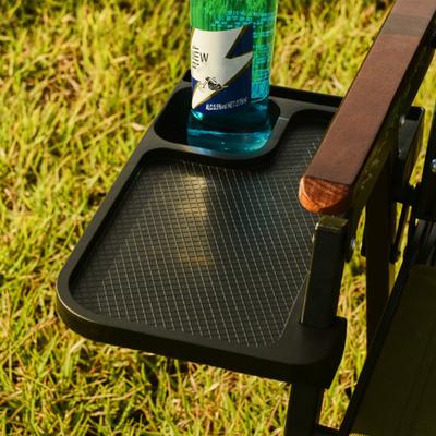 Camping Chair Shelf with Cup Holder Bunk Bed Bedside Nightstand Outdoor Snack Organizer Recliner Chair Side Tray Camping Accessories
