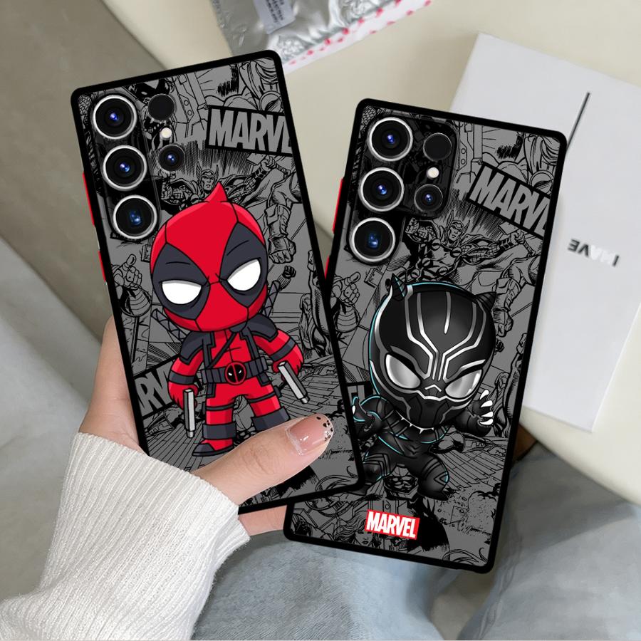 Cartoon Marvel Spiderman Groot Funda Phone Cover Case for Samsung Galaxy S26 S21 S22 S20 S23 FE S24 Plus S25 Ultra Note 20 10+