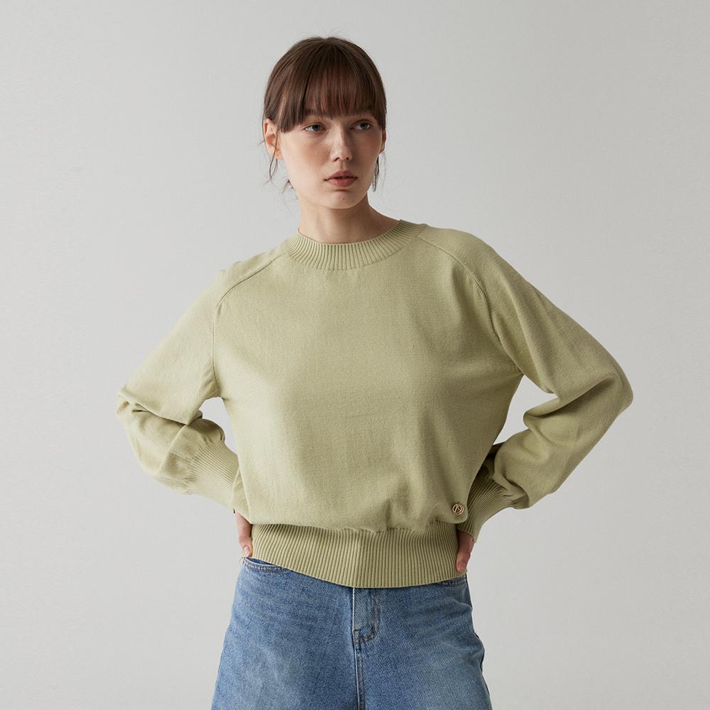 Odier Signature Saddle Pullover - Olive Green Oliver Green/Free