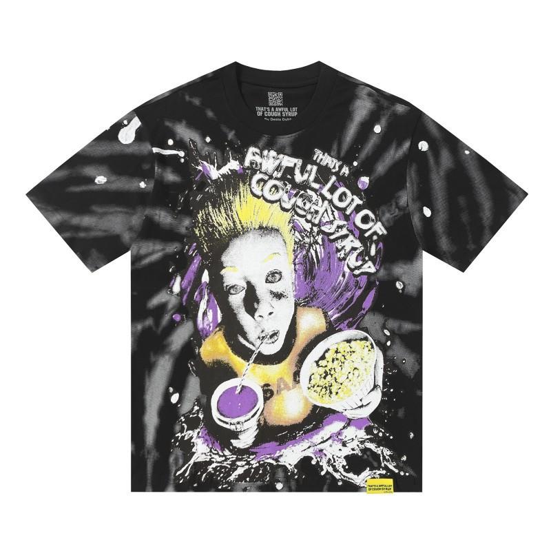 Premium 100% Cotton Crew Neck Short Sleeve T-Shirt Men Loose Fit Casual Print Tee 2025