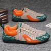 Summer Men's Flat Shoes 2025 New Breathable Mesh Sport Casual Shoes Fashion Non-slip Board Shoes Trendy Zapatillas De Hombre