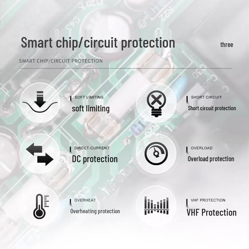 KaYouLa K410 4-Channel 1000W Professional Power Amplifier