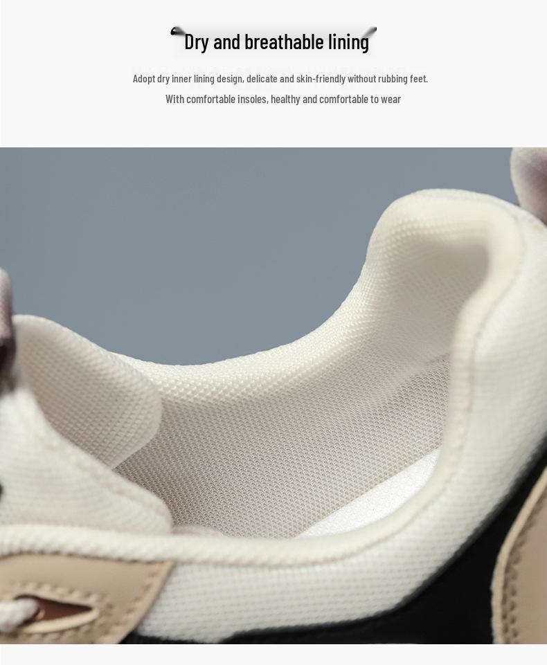 Men's Breathable Mesh Dad Shoes - Comfortable Air Cushion Running & Casual Sneakers with Thick Sole for Autumn.