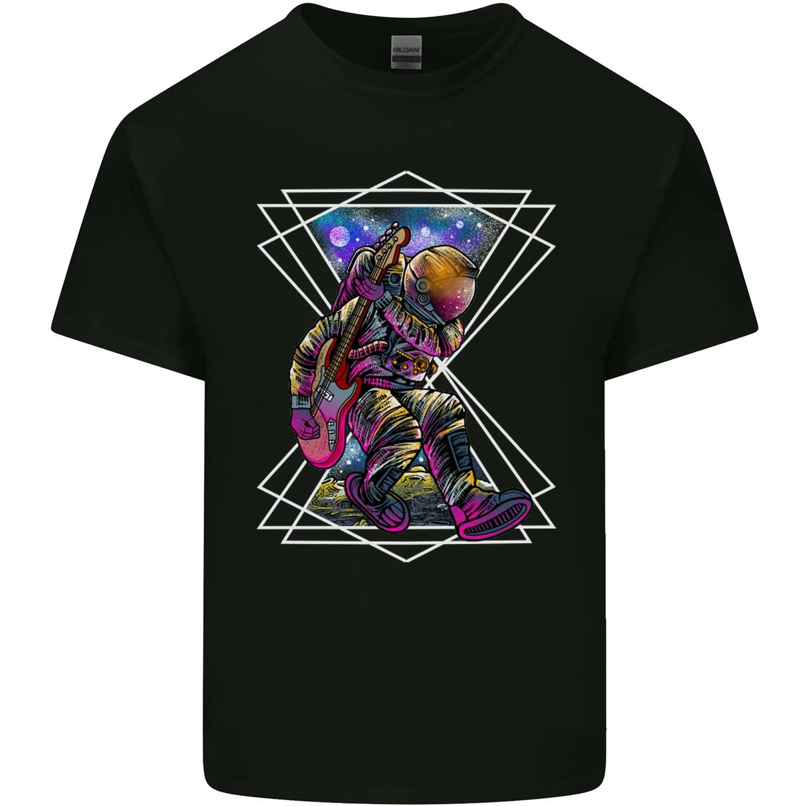 An Astronaut Playing a Guitar Guitarist Kids T-Shirt Childrens 2XL