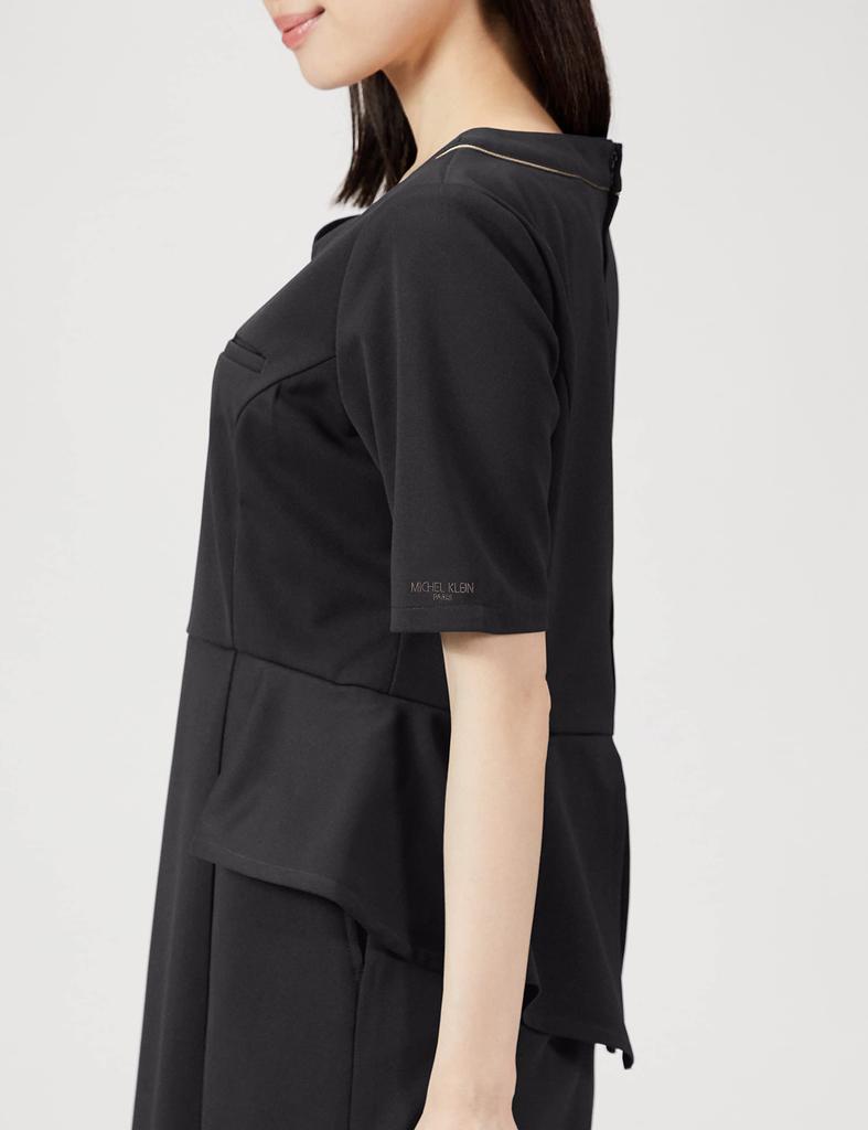 Dress for Industrial MK0050 Black LL [Michelle Cran] Women's [Anti-transparent/Anti-static/Stretch/Anti-bacterial/Easy Care/Suitable Washing] C-10