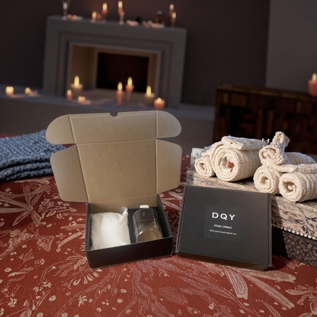 Natural Pearled Sand Wax Candles With Customized Package Scented Sand Wax for Wedding Diwali New Year Halloween Decorations
