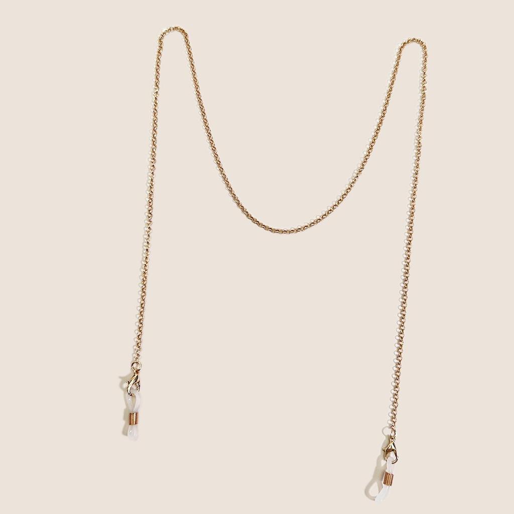 Trendy European & American Gold Metal Women's Eyewear Jewelry Chain