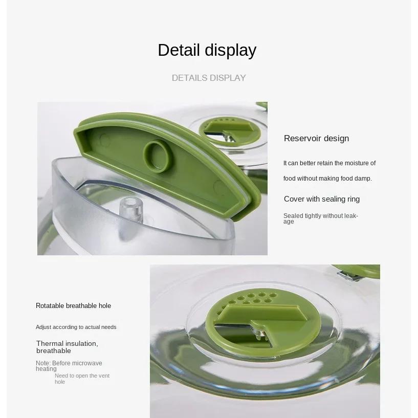 Capac de încălzire pentru stropire cu microunde, rezistent la temperaturi înalte, injecție cu apă și ulei, rezistent la stropire, care păstrează proaspătul.