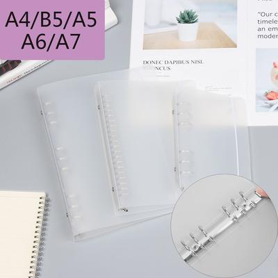 Fashion Stationery Plastic Shell Journal Diary Ring Binder Notepad Cover Notebook Shell File Folder