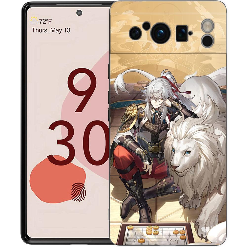 

Чехол для телефона Honkai Star Rail Blade Jing Yuan для Google Pixel 8 A 7 6 Pro 6A 5G, черный, мягкий, противоударный, силиконовый чехол Pixel 8 A