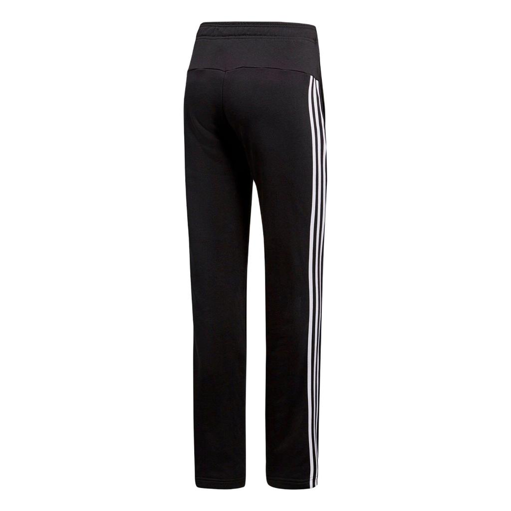 Adidas Womens Training Series Striped Sweat-Absorbing Casual Sports Long Pants Women Pants Black White S97116