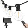 G40 Solar Dimmable LED String Lights for Camping and Courtyard Decoration, Waterproof Large Round Balls