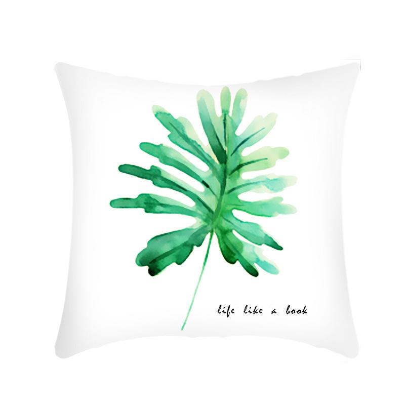 New Green Plant Pillow Ins Creative Home Sofa Pillow Cover Does Not Contain Core