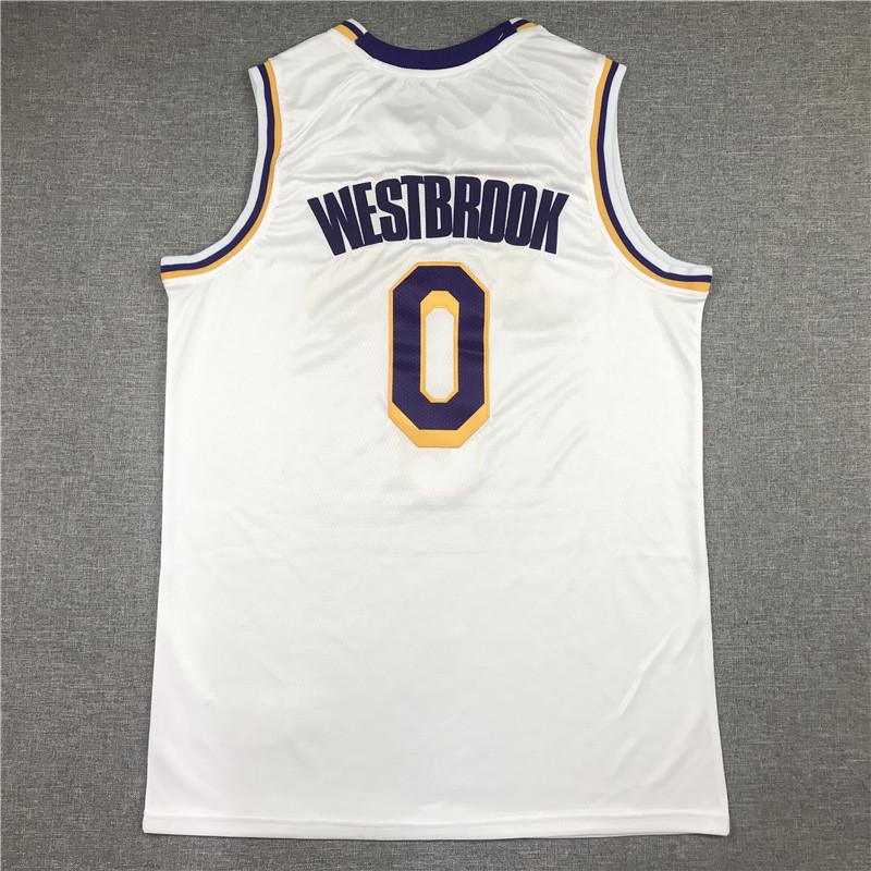 

Баскетбольна майка Westbrook #0 Lakers з вишивкою XXL