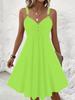 Cross-border Y2K Summer High Waist Eyelet Patchwork Camisole & Mini Skirt Set for Women - Solid Color, Sexy V-Neck, Sleeveless