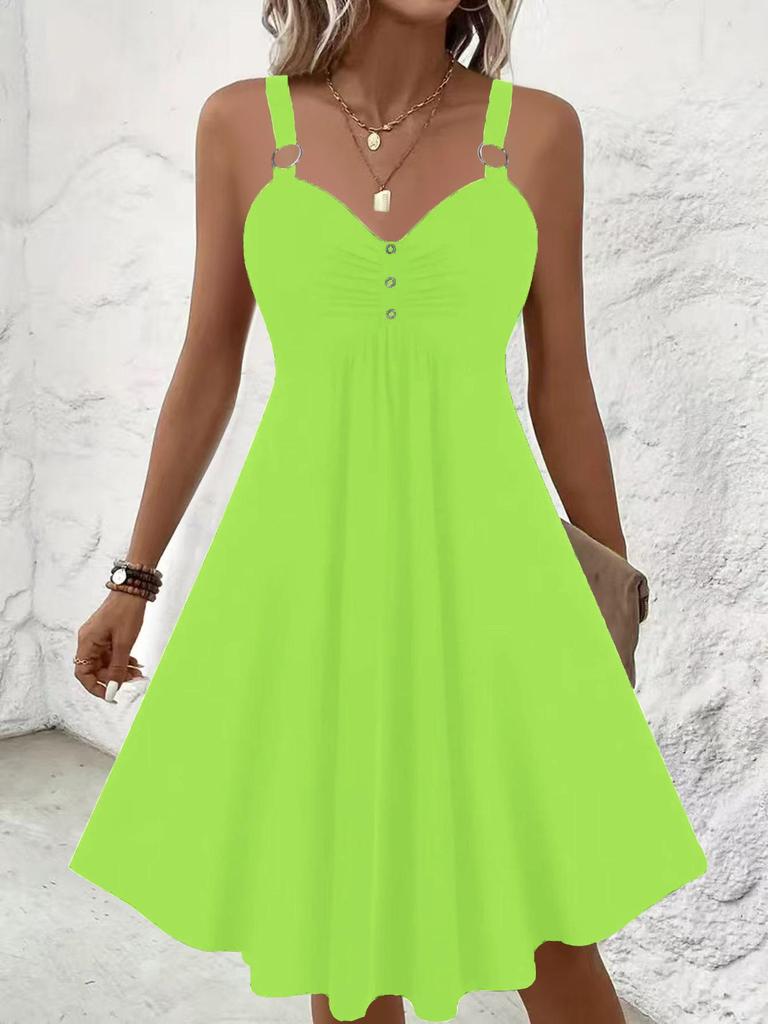 Cross-border Y2K Summer High Waist Eyelet Patchwork Camisole & Mini Skirt Set for Women - Solid Color, Sexy V-Neck, Sleeveless