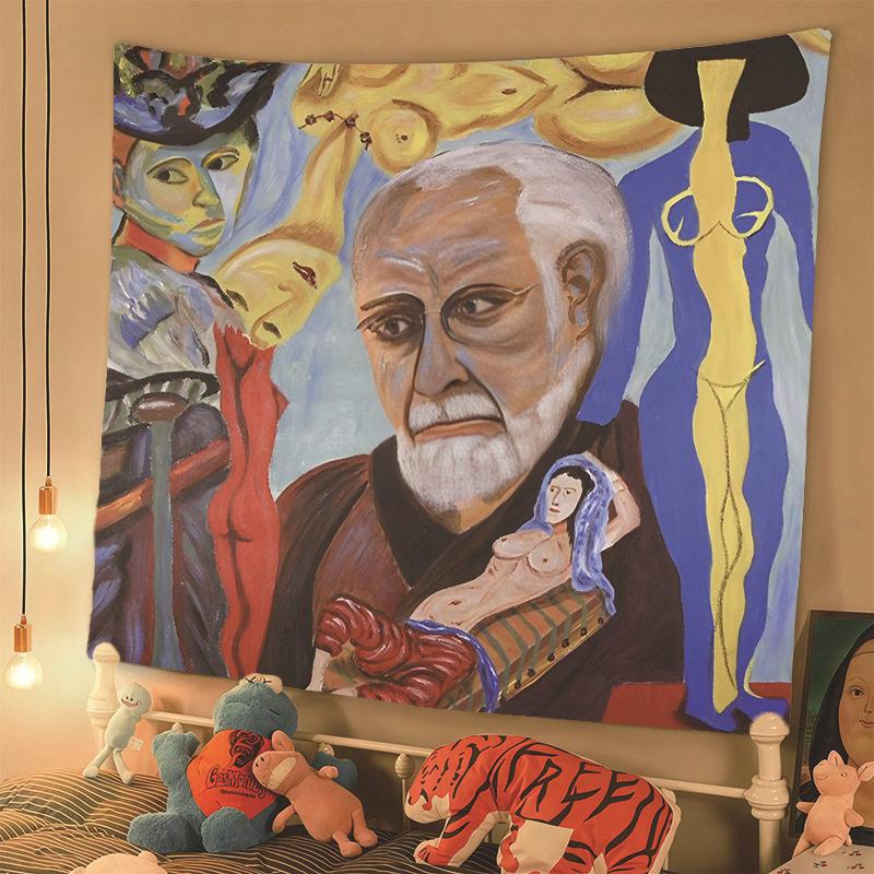 Matisse Art Tapestry Classical Masterpiece Wall Hanging Bedroom Background Wall Decor Cloth