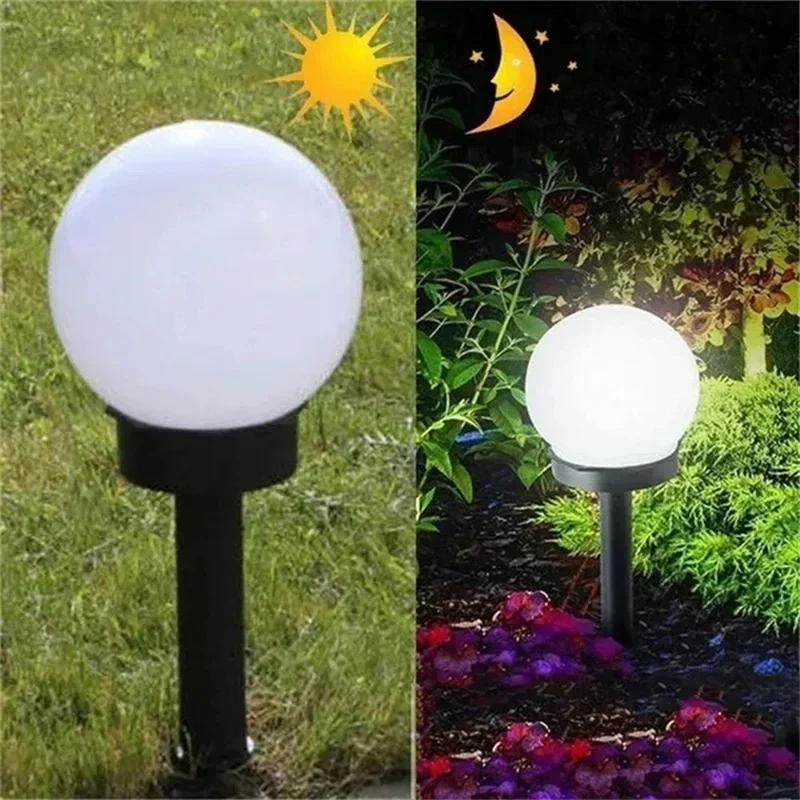 Solar Powered LED Bulb Lamp Energy Light Waterproof Outdoor Garden Light Street Solar Panel Ball Light Lawn Yard Lamp Decoration