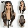 Noble Synthetic Lace Front Wig  28“ Highlight Honey Straight Bob Wig Cosplay Wigs For Women Lace Wig Lace Front Wig Synthetic