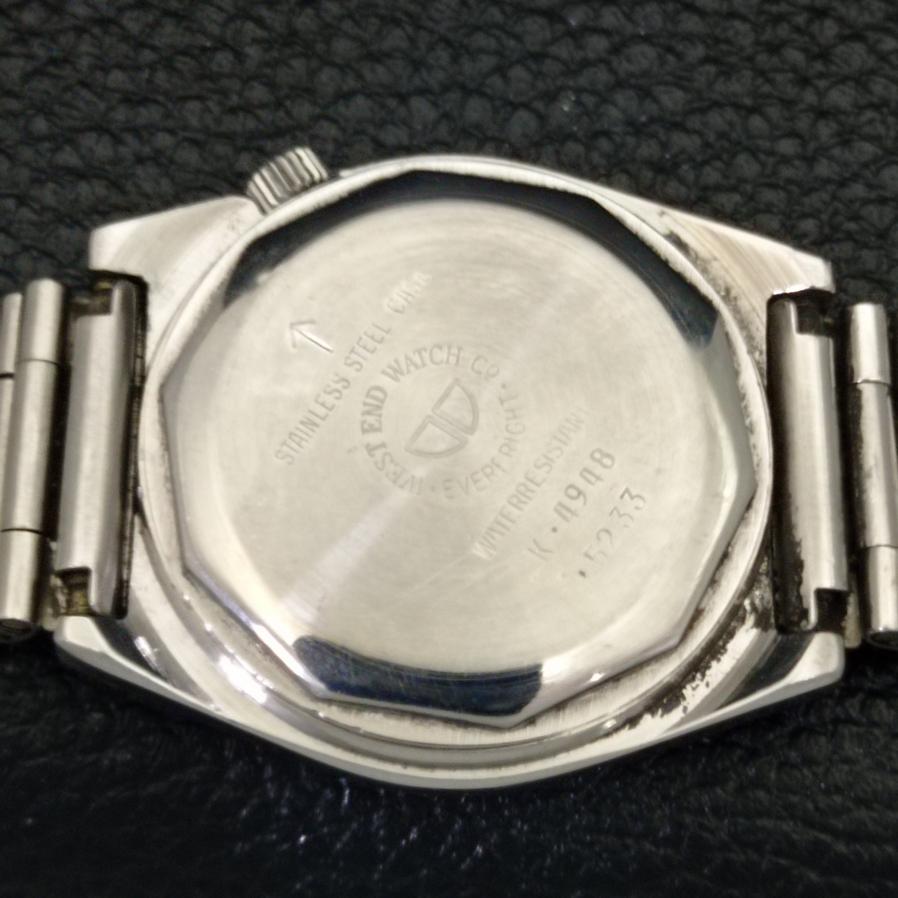 USED WEST END WATCH CO AUTOMATIC 2688 SWISS BOY WHITE DIAL WATCH A427749-2 R1054-a427749