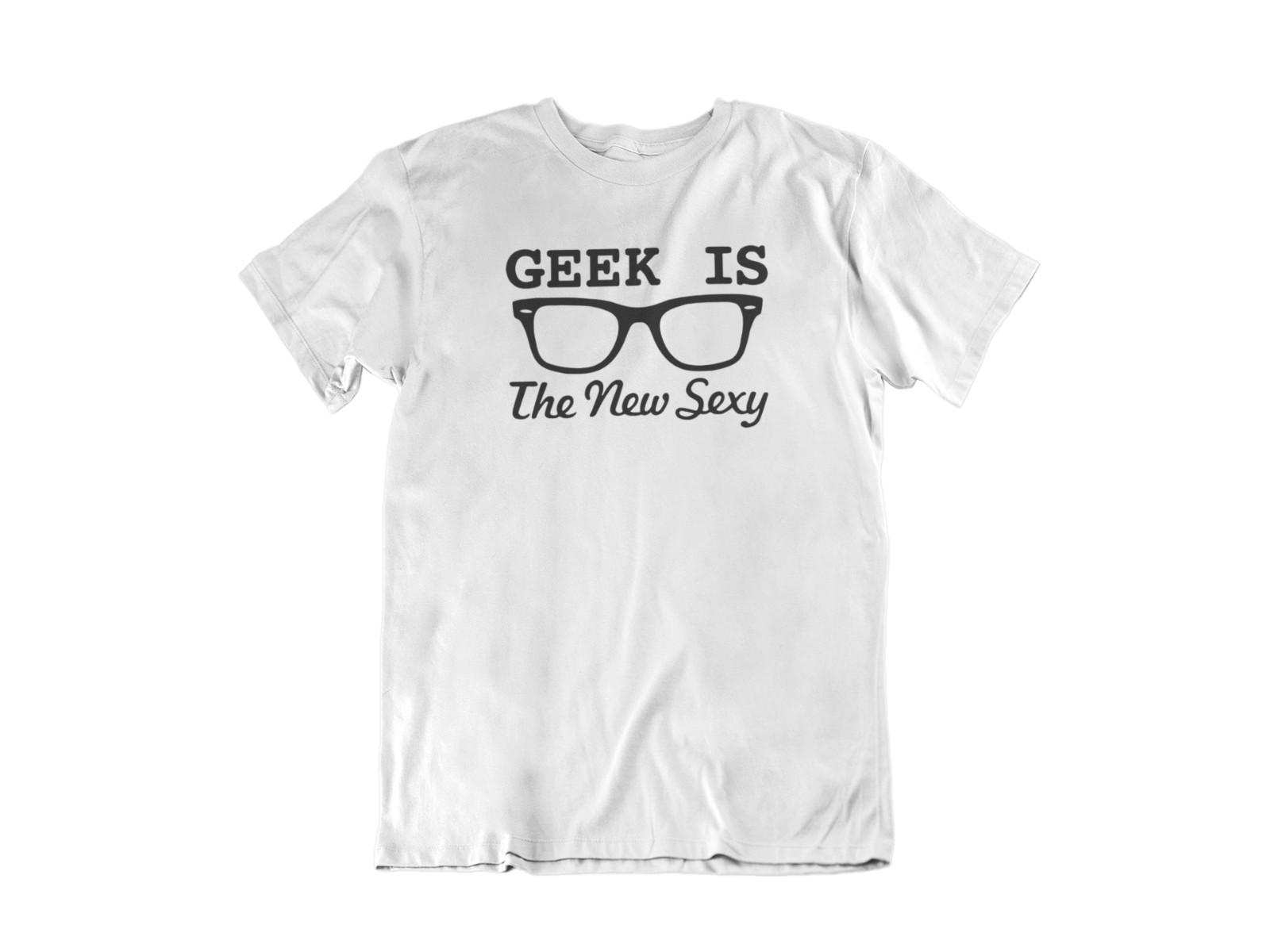 Sexy Geek T-Shirt Mens Womens Tees Top 2XL