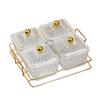 Creative Divided Serving Platter with Lid Appetizer Serving Tray Snack Dishes Food Storage Box Nuts Tray for Nuts Fruits