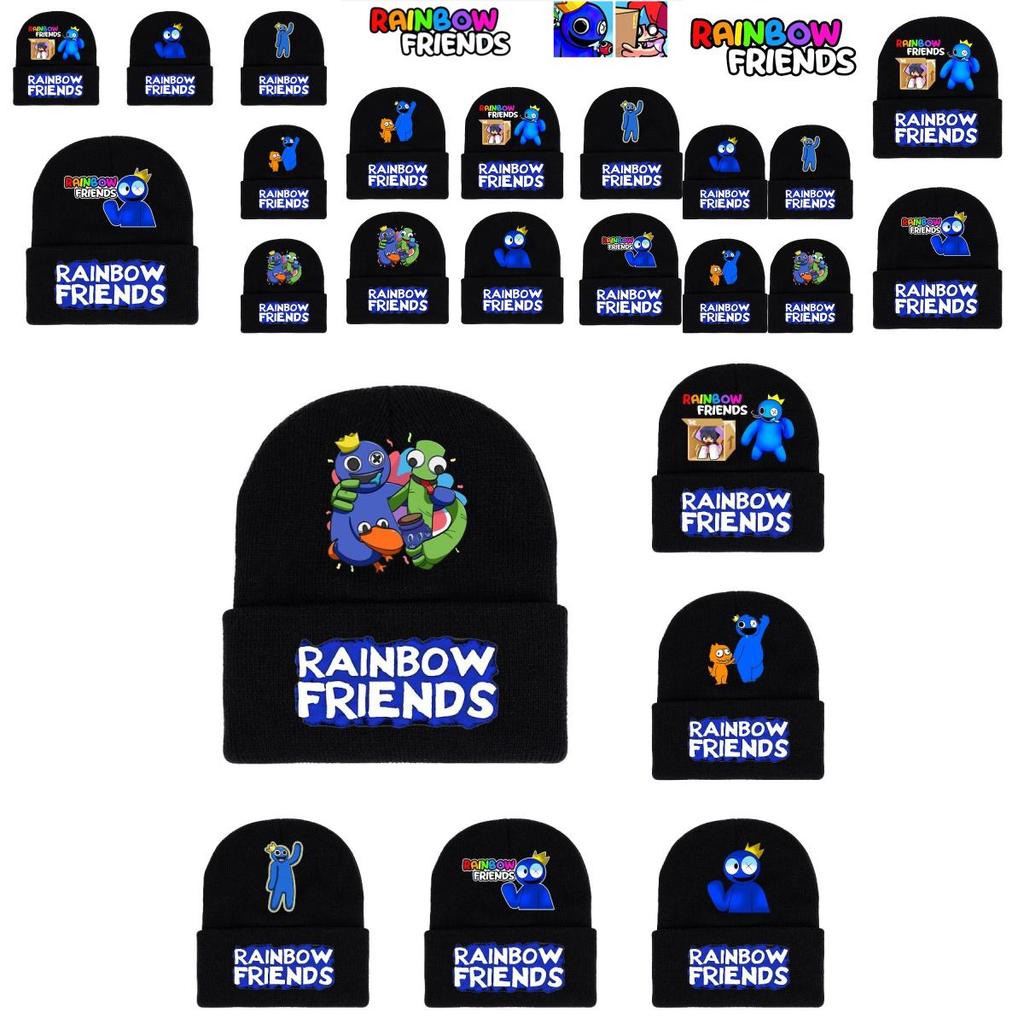 Roblox Rainbow Friends Strickmütze Weich und Warm Weihnachtsgeschenk für Männer und Frauen
