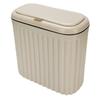Slim Trash Can with Lid Bathroom Garbage Can with Pop Up Lid Waste Basket for Bathroom Kitchen Bedroom Office