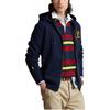 Polo Ralph Lauren FW22 Letter Print Zip-Up Hoodie Men Hoodies Navy-Blue MNPOKNI16822185-410