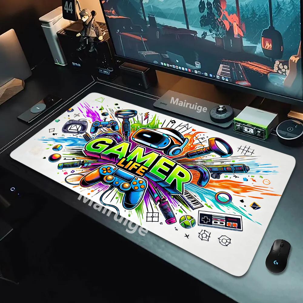Game Mouse Pad Large Computer Office Game Table Mats XXL Rubber Antislip Gaming Keyboard Mousepads Long Desk Pads