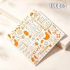 100Pcs Disposable Hamburger Paper Cake Wrapping Paper Oil-Resistant Coated Food Wax Paper Sandwich Wrapping Papers