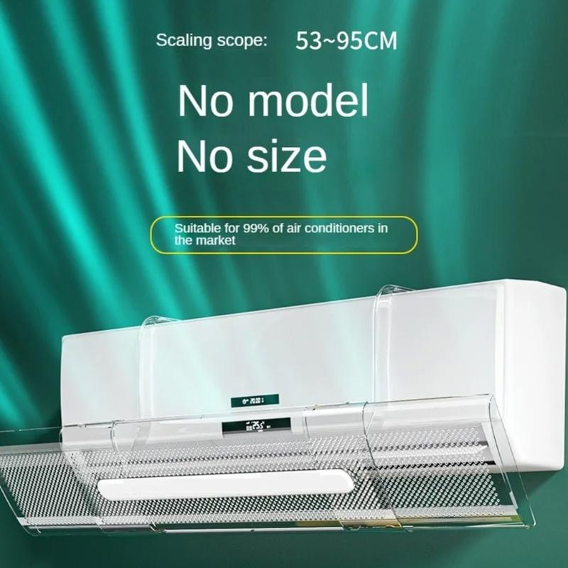 Air Conditioning Baffle Child Safe Cold Air Guards Shield Antistraight Blowing for Wall Mounted Air Conditioner Units