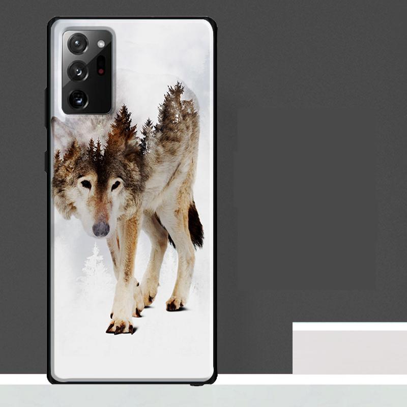 Wolf Howls Art Case For Samsung Galaxy S25 Ultra S23 S22 S21 S24 Ultra S9 S10 S20 Plus S25 FE Phone Cover