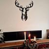 Rustic Deer Head Metal Art, 3D Wall Sculpture for Farmhouse & Modern Home Decor