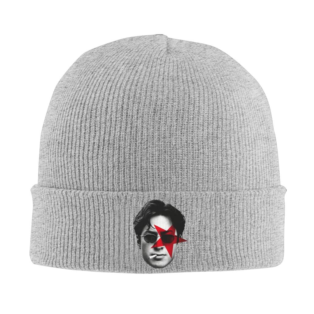 Hudson Williams Smoking Big Head Knitted Caps Womens Unisexs Skullies Beanies Autumn Winter Hat Warm Melon Cap