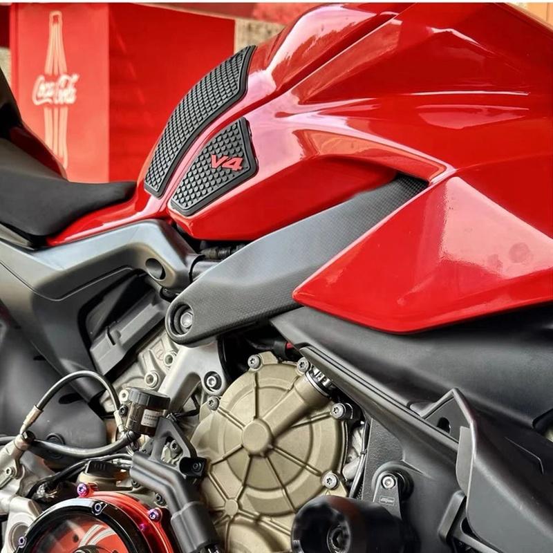 Carbon Fiber Fairing Guard Side Cover Frame For Ducati Panigale V4 V4S V4R 2018- Motorcycle B