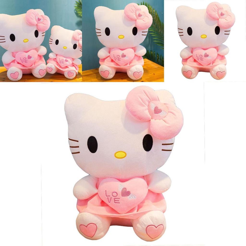 Adorable Hello Kitty Kawaii Toy Lovely Filled Pillow Soft Plush Doll Perfect Children Gift