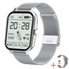 Nuovo Braccialetto Smart Watch Pedometro Monitoraggio Frequenza Cardiaca Chiamata Bluetooth Schermo Touch 1,69 pollici Smart Watch Per Uomo Donna Orologio