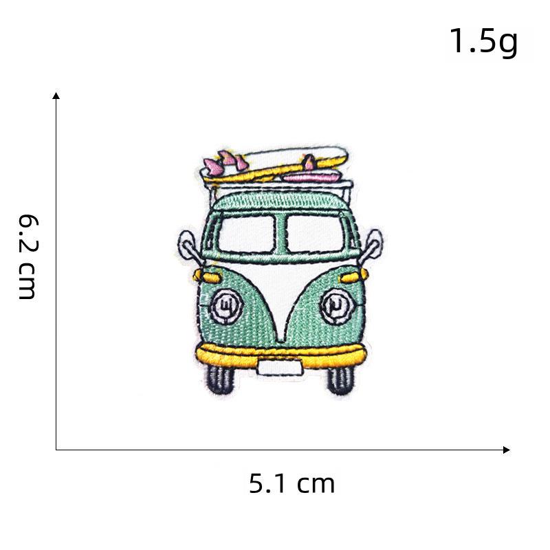 Cartoon Planet Embroidered Cloth Patch - Round Applique for Bag or Clothing Decoration