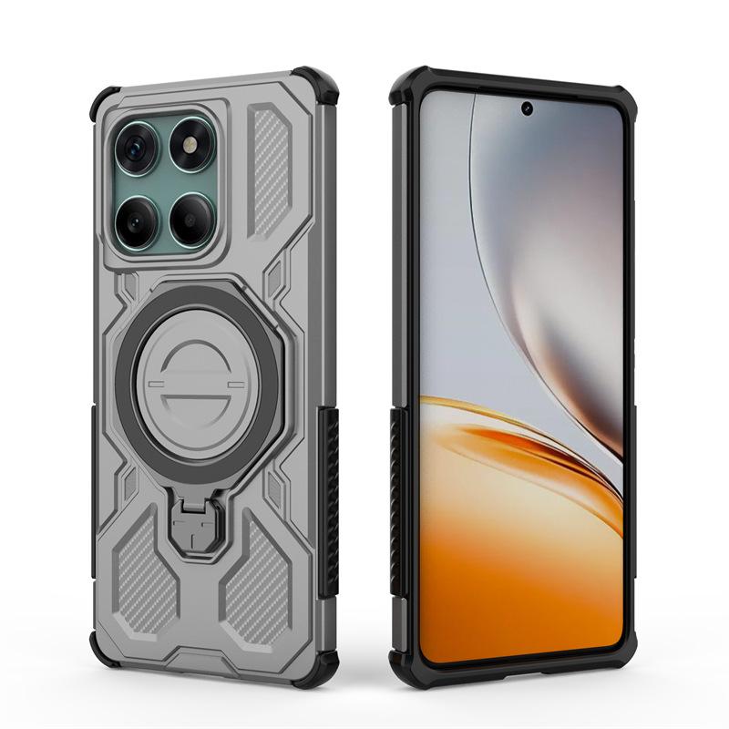 Applicable MOTOegde60Fusion Mobile Phone Case 360 Bracket Motorola edge50Pro Magnetic Case