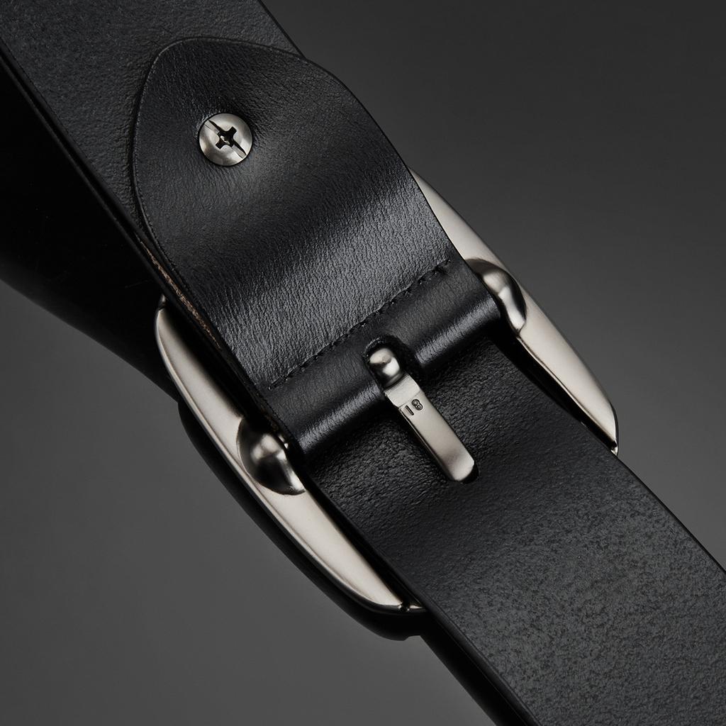 Belt Men'S Leather Casual Simple Pin Buckle Cowhide Belt Trendy Belt Belt Men'S Business Versatile Belt Men'S