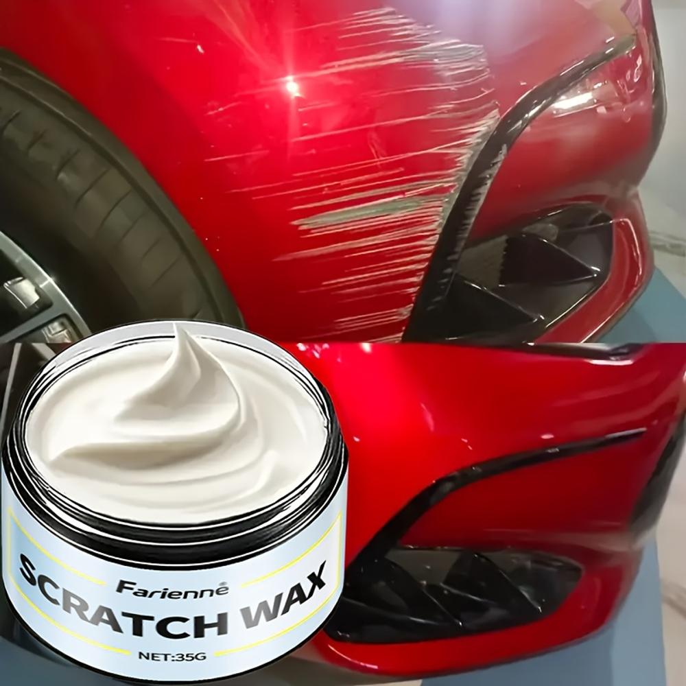 Car Scratch Repair Paste - All-in-One Scratch Remover & Polisher for All Car Paint Types - DIY Car Body Care with Fast-Acting Fo
