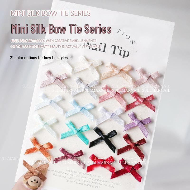 

Ballet Shoes Silk Bow Nail Art Decorations - Gentle Pure Desire Style, 10 Pcs