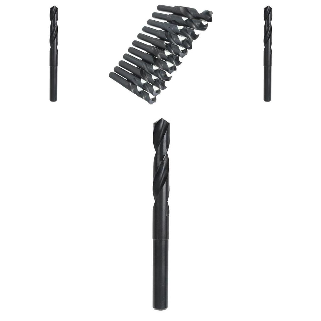Durable Black Round Shank Drill Bit Ideal For Steel And Wood Drilling
