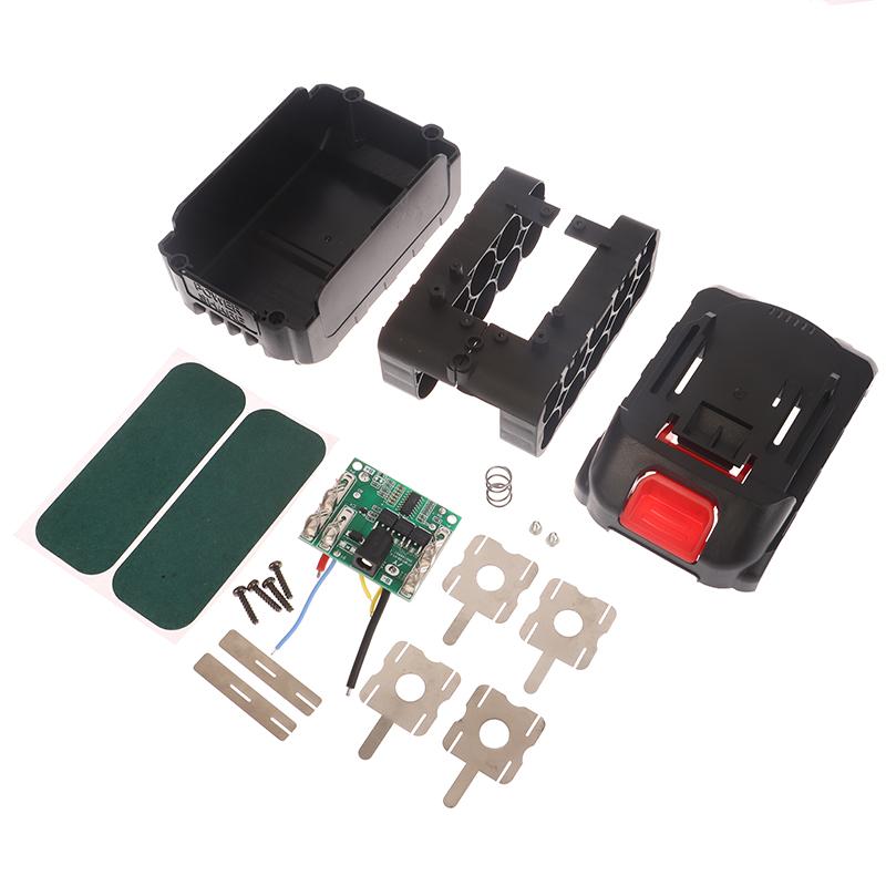 

BMS 21V Power Tools Case Battery Storage Box For Wireless Electric Angle Grinder Cutting 18650 Battery Case No Battery Included